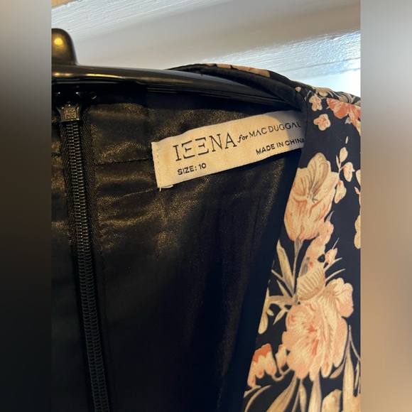 Ieena Mac Duggal Black multi floral flutter sleeve maxi dress (10) - Picture 10 of 10